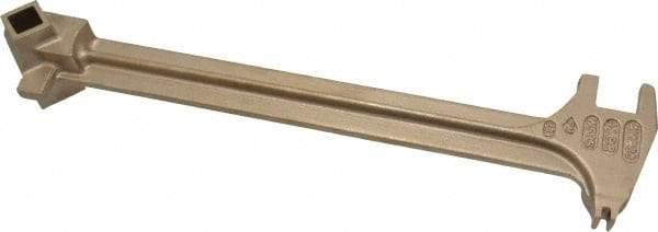 Ampco - 15" Long Aluminum Bronze Drum Plug Wrench - For Use with 22 Different Bungs, Nonsparking - All Tool & Supply