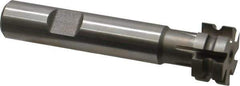 Keo - 1/16" Radius, 1/8" Circle Diam, 3/4" Cutter Diam, 3/8" Cutting Width, Shank Connection, Concave Radius Cutter - 1/2" Shank Diam, 3" OAL, High Speed Steel, Uncoated, 6 Teeth, Weldon Flat - All Tool & Supply