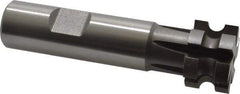 Keo - 1/8" Radius, 1/4" Circle Diam, 1" Cutter Diam, 5/8" Cutting Width, Shank Connection, Concave Radius Cutter - 3/4" Shank Diam, 3-1/2" OAL, High Speed Steel, Uncoated, 6 Teeth, Weldon Flat - All Tool & Supply