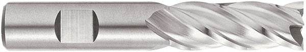 Niagara Cutter - 3/4", 3" LOC, 3/4" Shank Diam, 5-1/4" OAL, 4 Flute, Cobalt Square End Mill - Single End, Uncoated, Spiral Flute, 35° Helix, Centercutting, Right Hand Cut, Right Hand Flute - All Tool & Supply