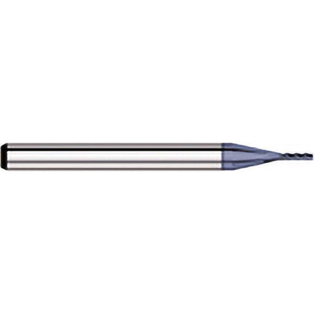 Titan USA - Square End Mills; Mill Diameter (Decimal Inch): 0.0260 ; Number of Flutes: 4 ; Length of Cut (Inch): 5/64 ; Length of Cut (Decimal Inch): 0.0780 ; Material: Solid Carbide ; Finish/Coating: AlTiN - Exact Industrial Supply