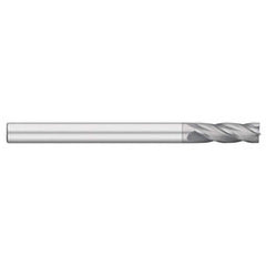 Titan USA - Square End Mills; Mill Diameter (Inch): 1/8 ; Mill Diameter (Decimal Inch): 0.1250 ; Number of Flutes: 4 ; Length of Cut (Inch): 1 ; Length of Cut (Decimal Inch): 1.0000 ; Material: Solid Carbide - Exact Industrial Supply