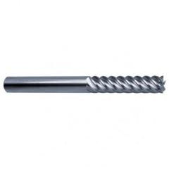 16mm Dia. - 150mm OAL - 45° Helix Bright Carbide End Mill - 6 FL - All Tool & Supply