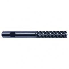 8mm Dia. - 100mm OAL - 45° Helix Bright Carbide End Mill - 6 FL - All Tool & Supply