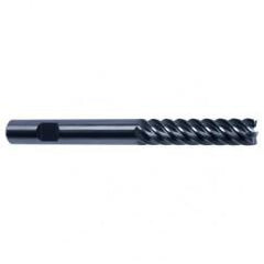 12mm Dia. - 150mm OAL - 45° Helix Bright Carbide End Mill - 6 FL - All Tool & Supply