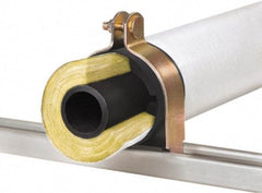 Klo-Shure - 5/8" Pipe, Zinc Plated Steel Strut Mount Insulation Coupling - Trivalent Zinc & Yellow - All Tool & Supply