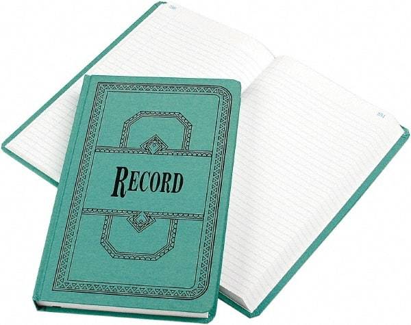 Boorum & Pease - 500 Sheet, 12-1/8 x 7-5/8", Record Rule Record/Account Book - Blue - All Tool & Supply