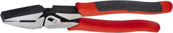 Crescent - 9-1/2" OAL, Linesman's Pliers - Serrated Jaw, Thermoplastic Handles - All Tool & Supply