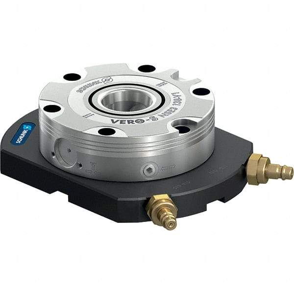 Schunk - NSL Manual CNC Quick Change Clamping Module - 1 Module Center, Top Mount, 7,500 kN Retention Force, 6 bar (87 Lb/Sq In) Unlocking Pressure, 0.005mm Repeatability - All Tool & Supply