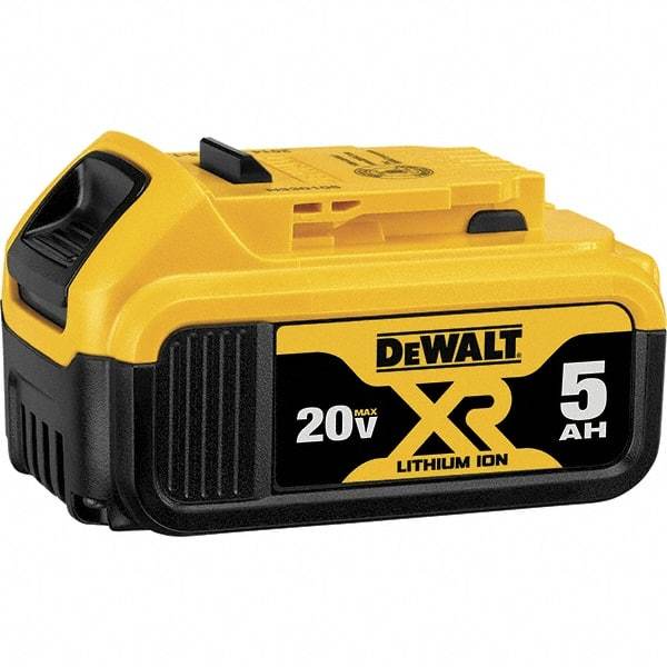 DeWALT - 20 Volt Lithium-Ion Power Tool Battery - 5 Ahr Capacity, 1-1/2 hr Charge Time, Series MAX - All Tool & Supply