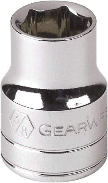 GearWrench - 1-1/4", 1/2" Drive, Standard Hand Socket - 12 Points, 1-21/32" OAL, Alloy Steel, Chrome Finish - All Tool & Supply