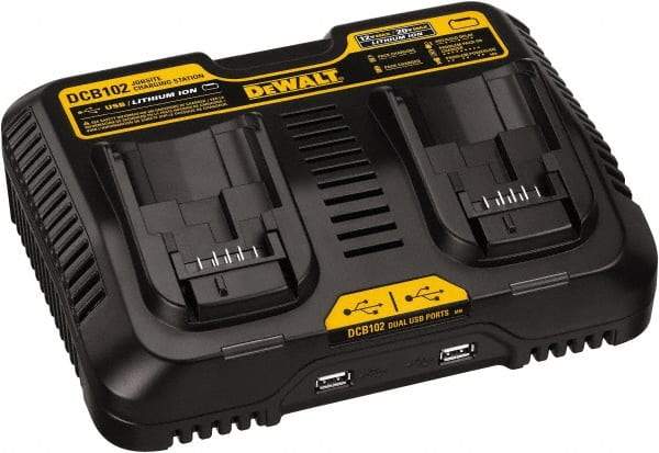 DeWALT - 12 & 20 Volt, 2 Battery Lithium-Ion Power Tool Charger - 1 hr & 30 min to Charge, 12/20 Volt Max Batteries Power Source, Batteries Included - All Tool & Supply