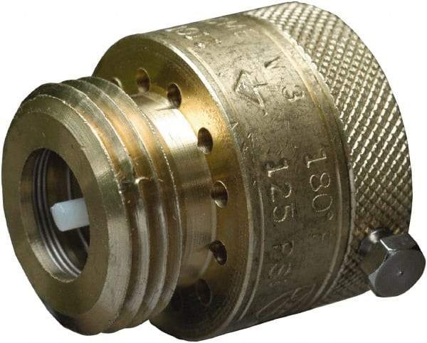 CASH ACME - 3/4" Pipe, 125 Max psi, 2 Color Warning Insulated Brass, Hose Connection Vacuum Breaker - Buna-N Seal, Stainless Steel Spring, FNPT x MNPT End Connections - All Tool & Supply