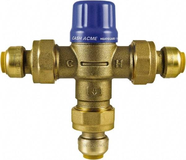 SharkBite - 1/2" Pipe, 145 Max psi, Brass Water Mixing Valve & Unit - 20 GPM Flow Rate, Push Fit End Connections - All Tool & Supply