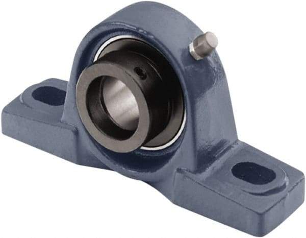 Tritan - 3/4" ID, 5" OAL x 2.4409" OAH Pillow Block - 1,490 Lb Static Cap, 2,880 Lb Dyn Cap, 3.74" Btw Mnt Hole Ctrs, 1-5/16" Base-to-Ctr Ht, Cast Iron/Steel - All Tool & Supply