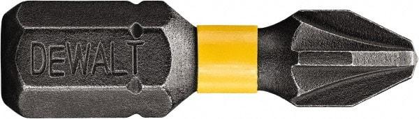 DeWALT - PZ.2 Posidriv Screwdriver Bit - 1/4" Hex Drive, 1" OAL - All Tool & Supply