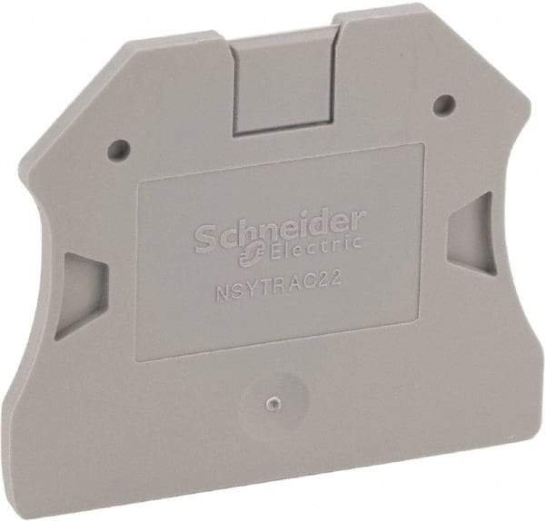 Schneider Electric - 2.2mm High, Terminal Block End Cover - Use with NSYT Terminal Blocks - All Tool & Supply