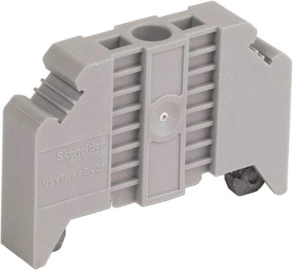 Schneider Electric - 50.5mm Long, Terminal Block End Stop - Use with NYST Terminal Blocks - All Tool & Supply