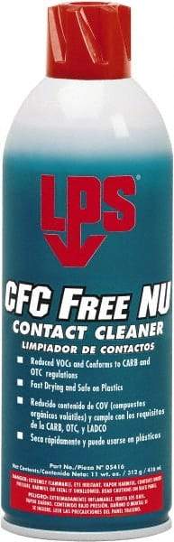 LPS - 11 Ounce Aerosol Contact Cleaner - 0°F Flash Point, Flammable, Food Grade, Plastic Safe - All Tool & Supply