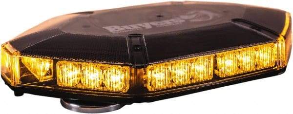 Buyers Products - Variable Flash Rate, Vacuum-Magnetic Mount Emergency LED Lightbar Assembly - Powered by DC, Amber - All Tool & Supply