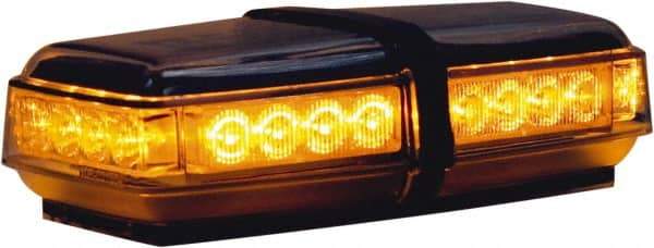 Buyers Products - Variable Flash Rate, Magnetic or Permanent Mount Emergency LED Lightbar Assembly - Powered by DC, Amber - All Tool & Supply