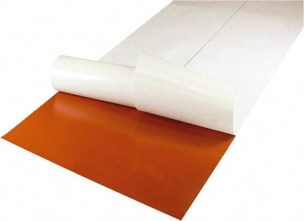 Value Collection - 36" Long, 12" Wide, 1/16" Thick, Silicone Rubber Foam Sheet - 50 to 60 Durometer, Red, -60 to 400°F, 550 psi Tensile Strength, Adhesive Backing - All Tool & Supply