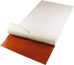 Value Collection - 24" Long, 12" Wide, 1/2" Thick, Silicone Rubber Foam Sheet - 35 to 45 Durometer, Red, -60 to 400°F, 550 psi Tensile Strength, Adhesive Backing - All Tool & Supply