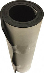 Value Collection - 3/16" Thick x 36" Wide x 10' Long Black Neoprene Rubber Roll - Stock Length, Adhesive Back, 60 Shore A Durometer, 1,500 psi Tensile Strength, -30°F to 225°F - All Tool & Supply