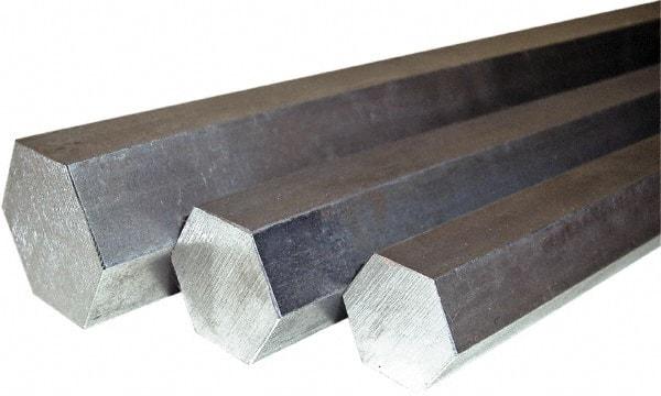 Value Collection - 3" Width Across Flats x 6' Long, Steel Hexagon Bar - Material Specification ASTM A108 - All Tool & Supply