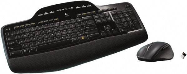 Logitech - Black Keyboard/Mouse - Use with Computer - All Tool & Supply