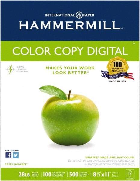 Hammermill - Photo White Colored Copy Paper - Use with Laser Printers, Offset Presses, Color Copiers - All Tool & Supply