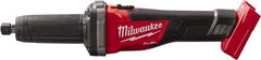 Milwaukee Tool - 1/4" Collet, 20,000 RPM, Inline Handle Electric Die Grinder - 18 Volts - All Tool & Supply