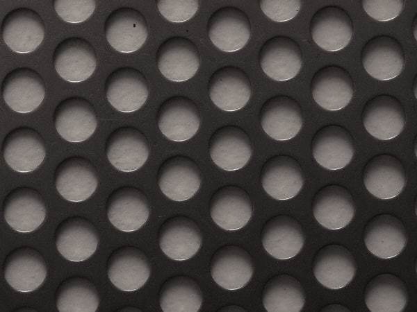 Value Collection - 36 x 40 x 0.06" Perforated Carbon Steel Sheet - 1/2" Staggered Round Holes, 11/16" Hole Spacing - All Tool & Supply