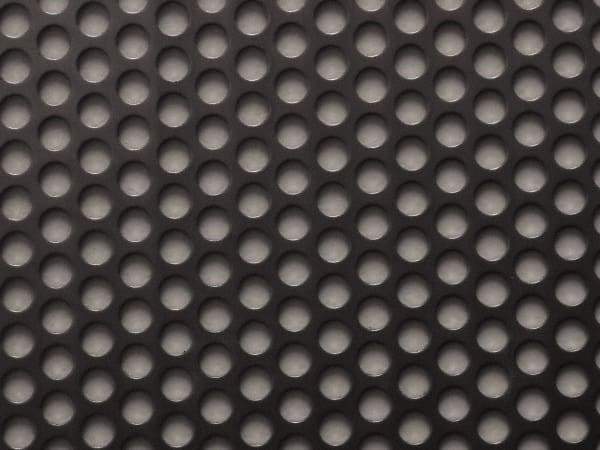 Value Collection - 36 x 40 x 0.06" Perforated Carbon Steel Sheet - 5/16" Staggered Round Holes, 7/16" Hole Spacing - All Tool & Supply