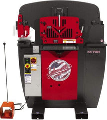 Edwards Manufacturing - 11-3/16" Throat Depth, 55 Ton Punch Pressure, 1-1/16" in 5/8" Punch Capacity Ironworker - 3 Phase, 230 Volts - All Tool & Supply