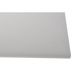 Made in USA - 1/2" Thick x 2' Wide x 4' Long, Polyethylene (HDPE) Sheet - White, Shore D-65 Hardness, Cutting Board Grade, ±10% Tolerance - All Tool & Supply