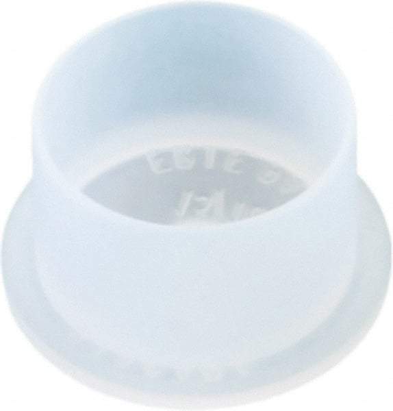 Caplugs - 0.738" ID, Push-On, Round Head Cap - 43/64" Long, Low-Density Polyethylene, Natural (Color) - All Tool & Supply