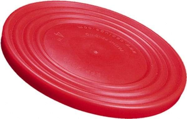 Caplugs - Round Head Flange Cap - Low-Density Polyethylene, Red - All Tool & Supply