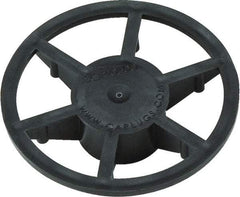 Caplugs - 0.809" ID, Pin Wheel Cap - 35/64" Long, Low-Density Polyethylene, Black - All Tool & Supply