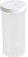 Caplugs - Beakers & Pipettes - 3.5DRAM WHITE 1500/PK POLYP STERILIZATION VIAL - All Tool & Supply