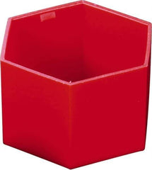 Caplugs - Hex Head Hex Cap - 61/64" Long, Low-Density Polyethylene, Red - All Tool & Supply