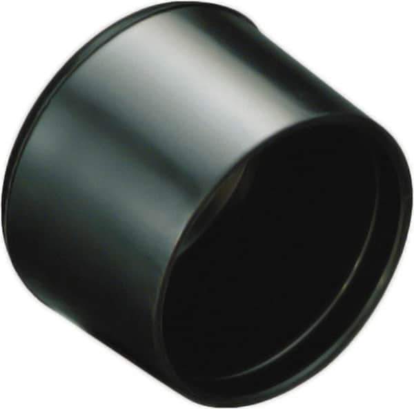 Caplugs - Dome Head Finishing Cap - 27/32" Long, Low-Density Polyethylene, Black - All Tool & Supply