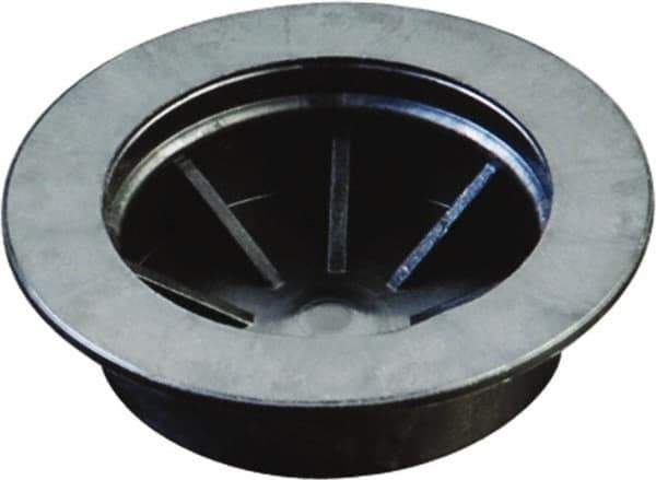 Caplugs - 1.415" ID, Round Head Coupling Plug - 3/8" Long, Low-Density Polyethylene, Black - All Tool & Supply