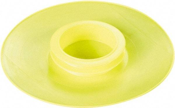 Caplugs - 16.14" ID, Push-On Flange Cap - 22.83" OD, 2-7/16" Long, Low-Density Polyethylene, Yellow - All Tool & Supply