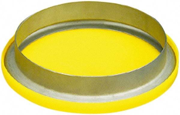 Caplugs - 2.122" ID, Round Head Flange Cap - 11/32" Long, Low-Density Polyethylene, Yellow - All Tool & Supply