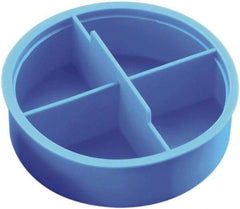 Caplugs - 0.56" ID, Round Head Tube Plug - 0.63" OD, 1/2" Long, Low-Density Polyethylene, Blue - All Tool & Supply