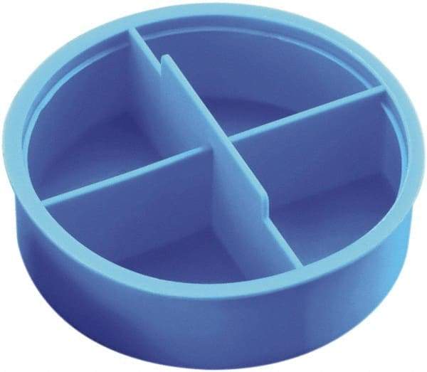 Caplugs - 3.45" ID, Round Head Tube Plug - 3.63" OD, 1" Long, Low-Density Polyethylene, Blue - All Tool & Supply