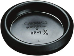 Caplugs - Button Finishing Plug for 0.02 to 0.1" Thick Panels, - 1.16" ID, 1.47 OD, 0.35" Deep, Low-Density Polyethylene, Black - All Tool & Supply