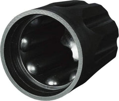 Caplugs - Serrated Round Head Sucker Rod Cap - High-Density Polyethylene, Black - All Tool & Supply