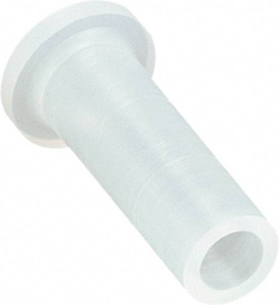 Caplugs - 3/16" ID, Round Head Cap with Flange - 1-3/8" Long, Silicone, Natural (Color) - All Tool & Supply